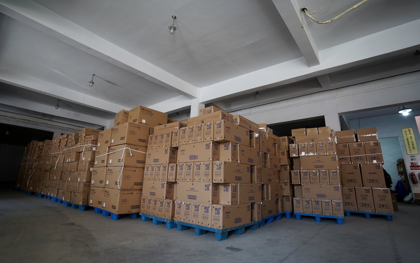 Anonymous warehouse and packed goods preparation context